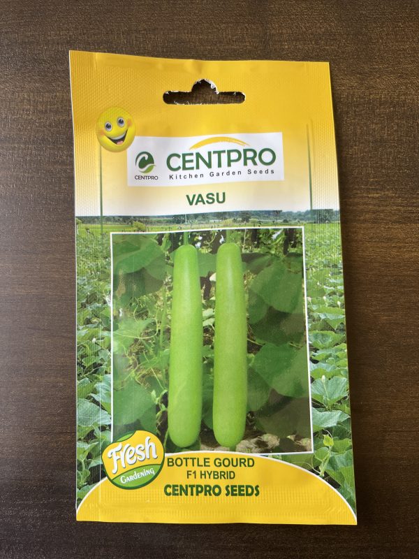 Vasu F1 Hybrid Bottle Gourd Seeds - Centpro Kitchen Garden Seeds